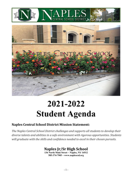 High School Student Agenda Handbook