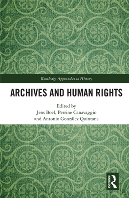 Archives and Human Rights