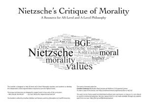Nietzsche's Critique of Morality