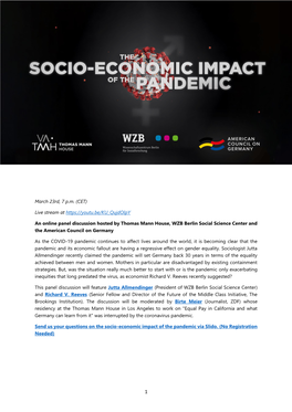 The Socio-Economic Impact of the Pandemic Via Slido
