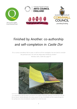 Finished by Another: Co-Authorship and Self-Completion in Castle Dor