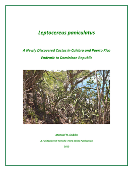 Leptocereus Paniculatus