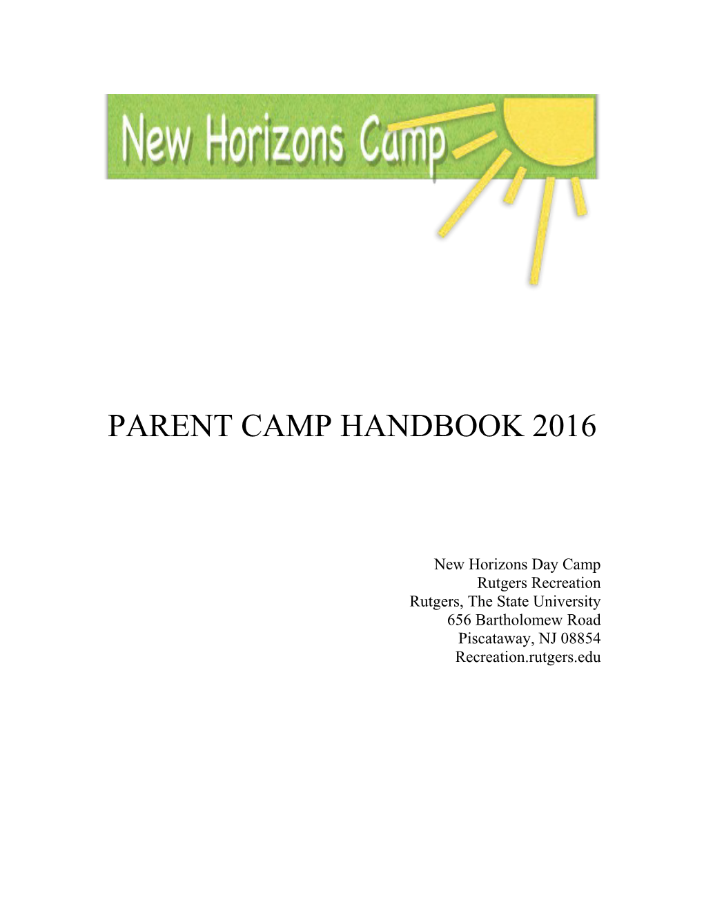 New Horizons Day Camp