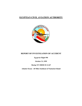 Egyptian Civil Aviation Authority Final Report