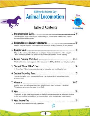11 Animal Locomotion
