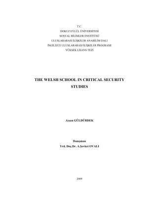 The Welsh School in Critical Security Studies