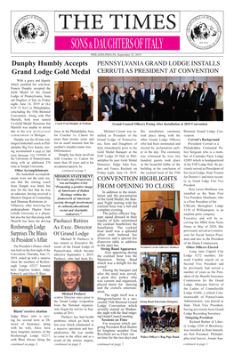 Grand Lodge of Pennsylvania Sons & Daughters of Italy