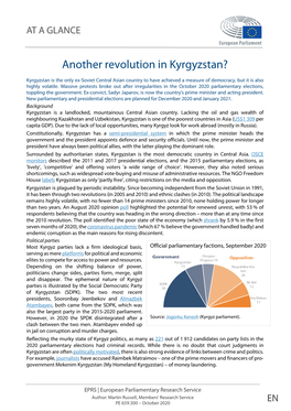 Another Revolution in Kyrgyzstan?