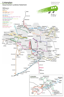 Linienplan Gesamtverkehr Landkreis Heidenheim