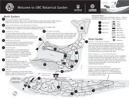 Garden Development Overview Map Area UBC Botanial Garden