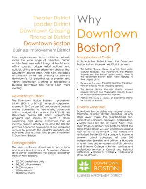 Why Downtown Boston?