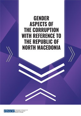 Gender Aspects of the Corruption with Reference to the Republic of North Macedonia