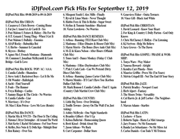 Idjpool.Com Pick Hits for September 12, 2019 Idjpool Pick Hits: 09-08-2019 to 09-14-2019 6