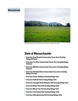 Massachusetts Conservation Focus Areas and Units