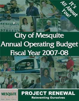 2007-2008 Annual Operating Budget