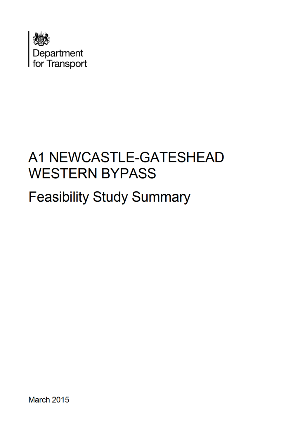 A1 Newcastle-Gateshead Western Bypass