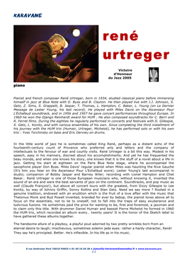 René Urtreger – Bio (En)