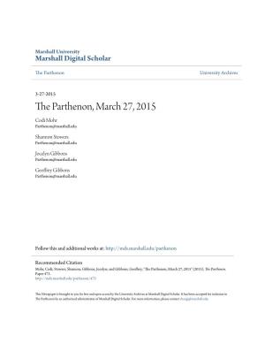 The Parthenon, March 27, 2015