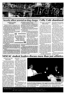 NESCAC Student Leaders Discuss More Than Just Athletics Colby