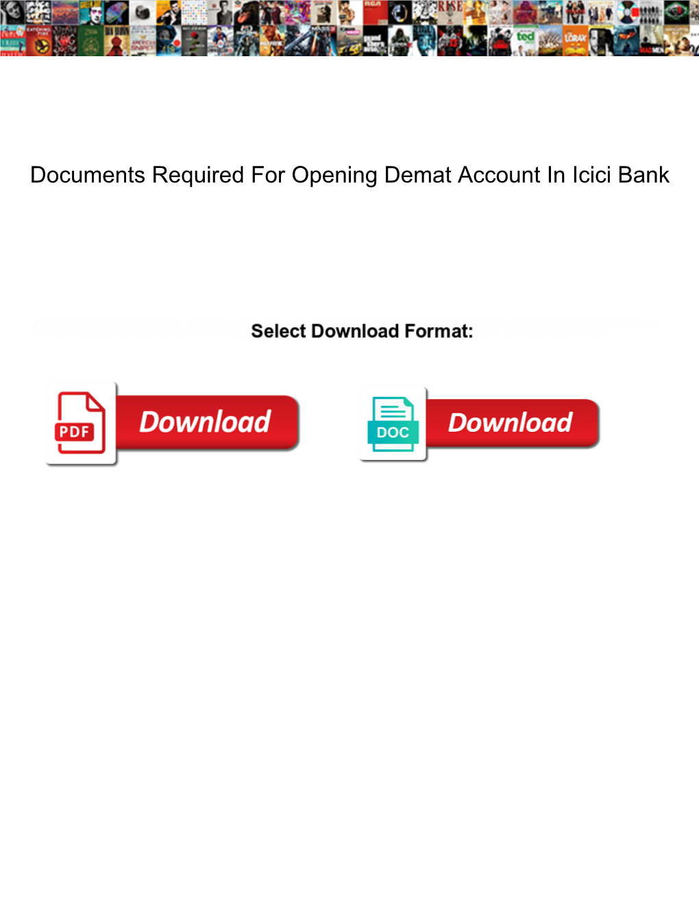 Documents Required for Opening Demat Account in Icici Bank