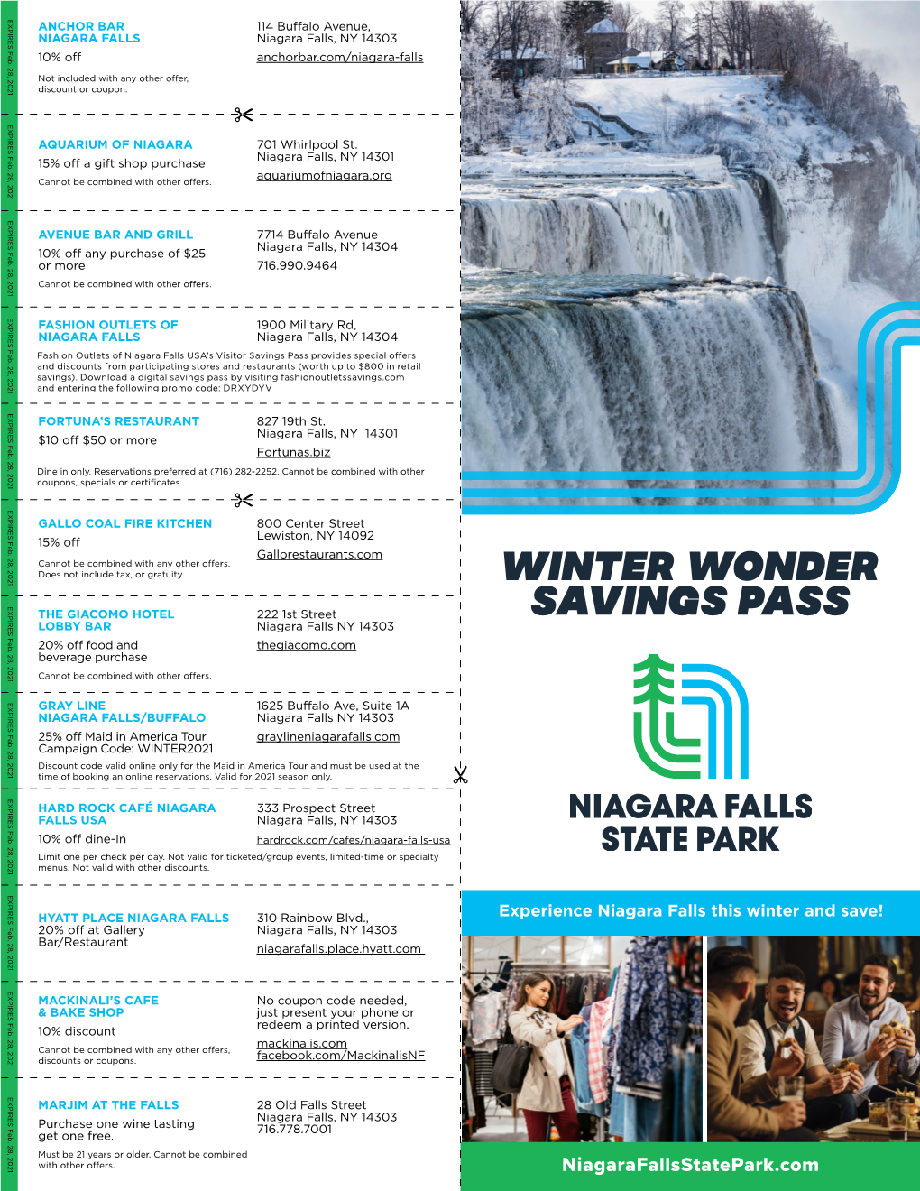 Niagara Falls State Park Winter Coupon