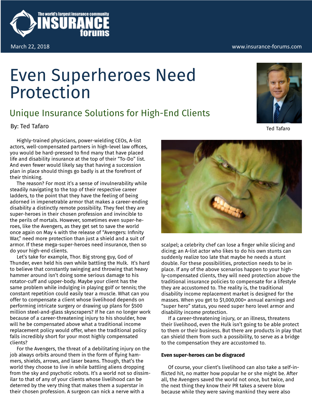 Even Superheroes Need Protection Unique Insurance Solutions for High-End Clients