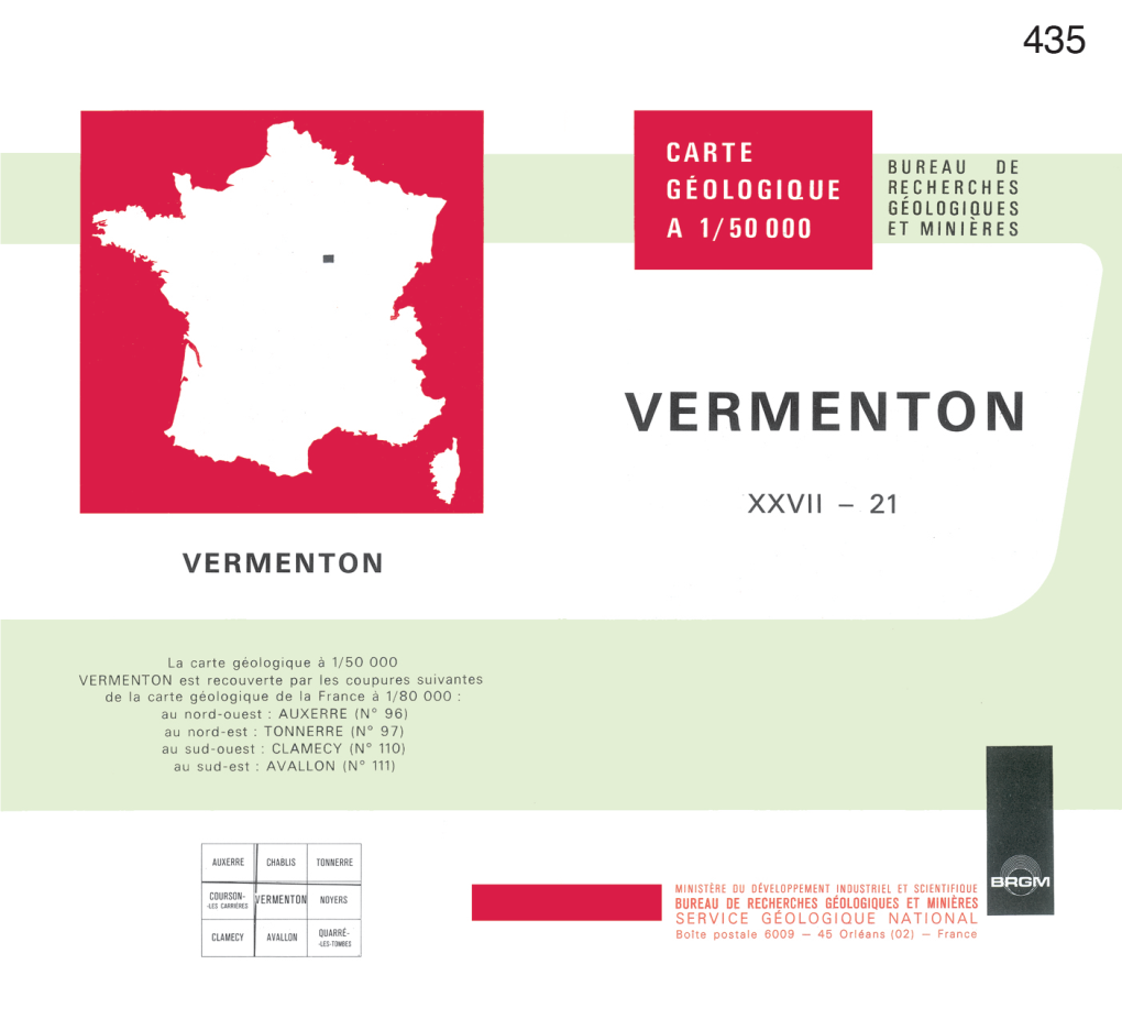 Vermenton Se Situe Au Nord Du Morvan, Sur L'auréole Jurassique Du Sud-Est Du Bassin De Paris Et Appartient Dans Sa Totalité Au Département De L'yonne