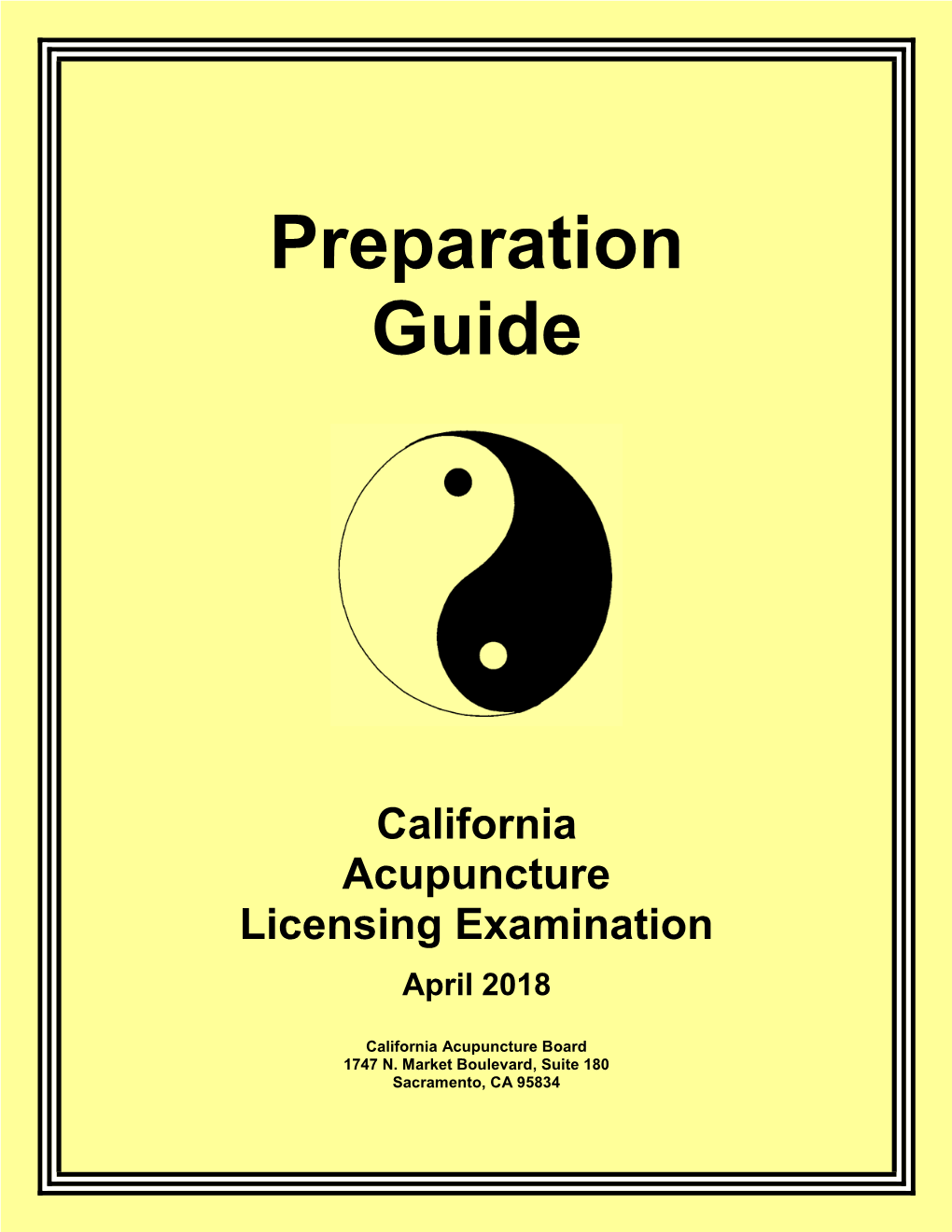 California Acupuncture Licensing Exam Preparation