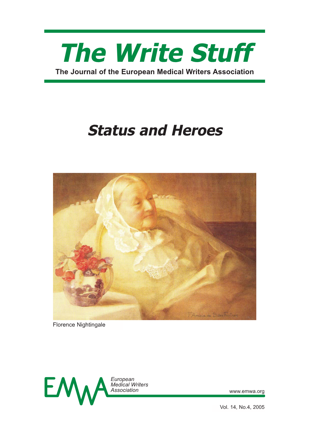 The Write Stuff the Journal of the European Medical Writers Association