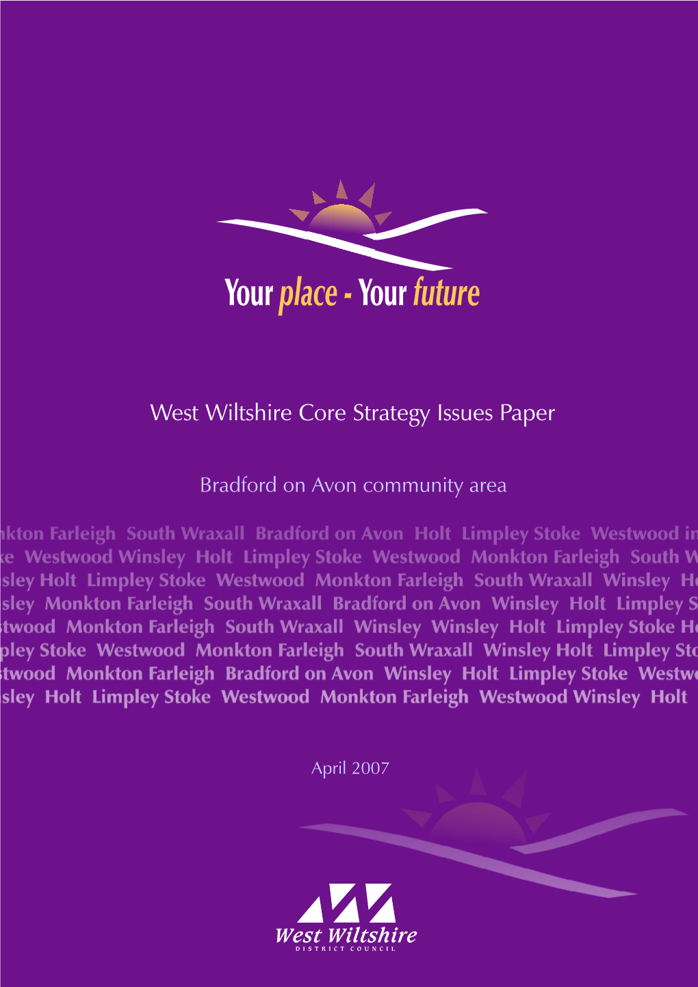 West Wiltshire Core Strategy Issues Paper