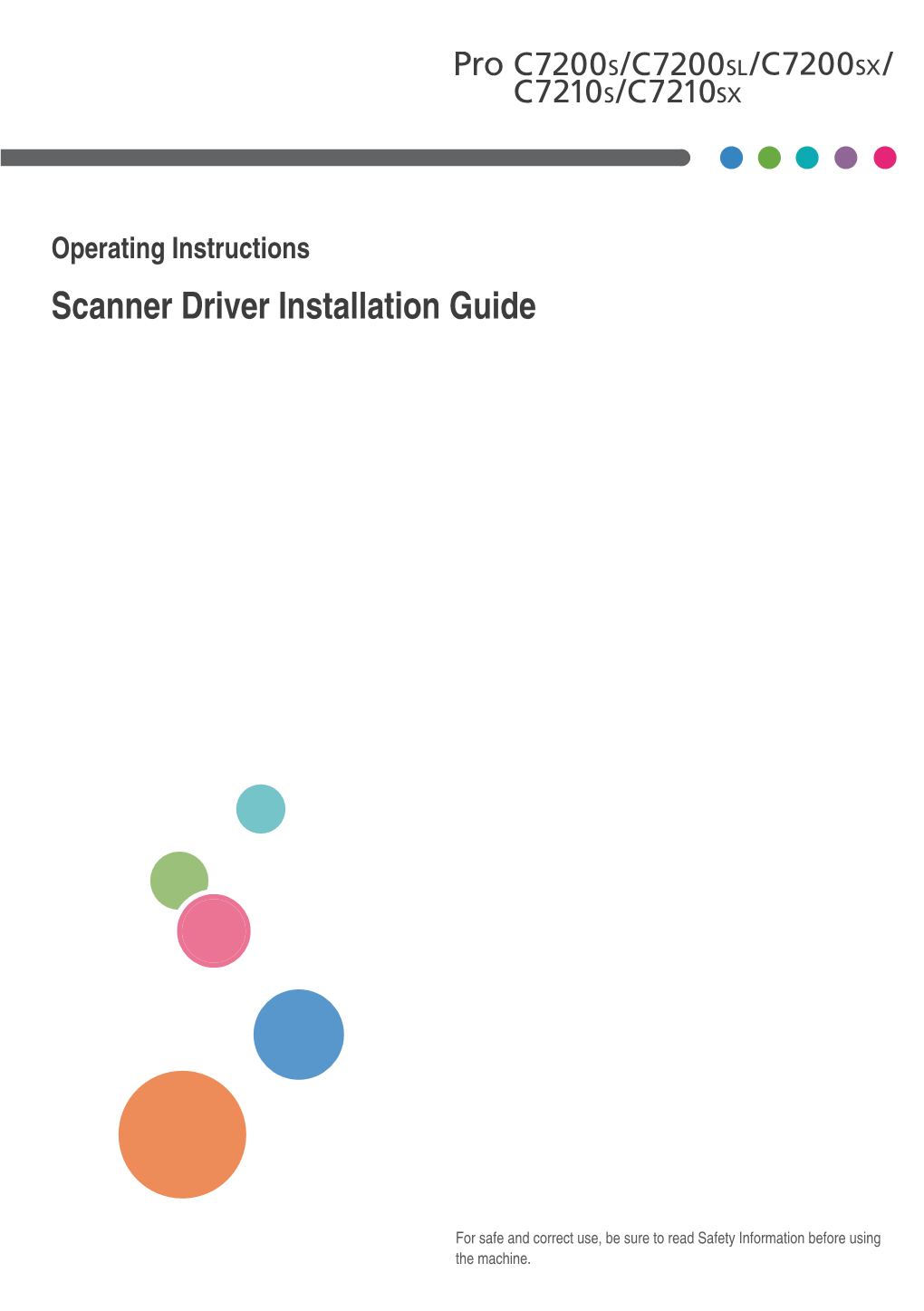 Operating Instructions Scanner Driver Installation Guide