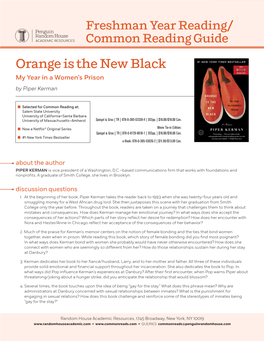 Orange Is the New Black My Year in a Women’S Prison by Piper Kerman
