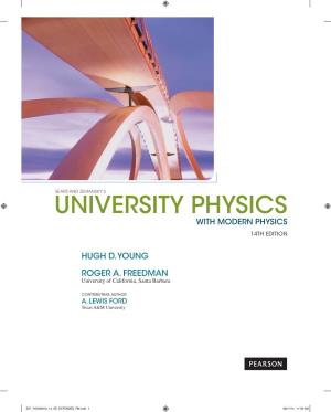 University Physics with Modern Physics 14Th Edition