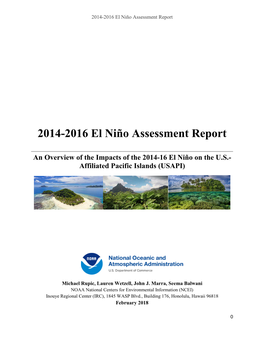 2014-2016 El Niño Assessment Report