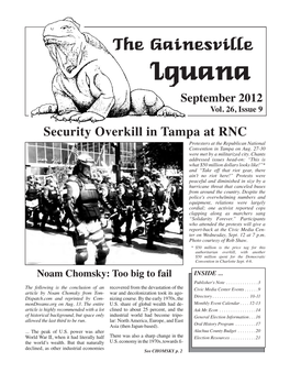 The Gainesville Iguana September 2012 Vol