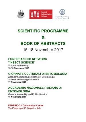 SCIENTIFIC PROGRAMME & BOOK of ABSTRACTS 15-18 November