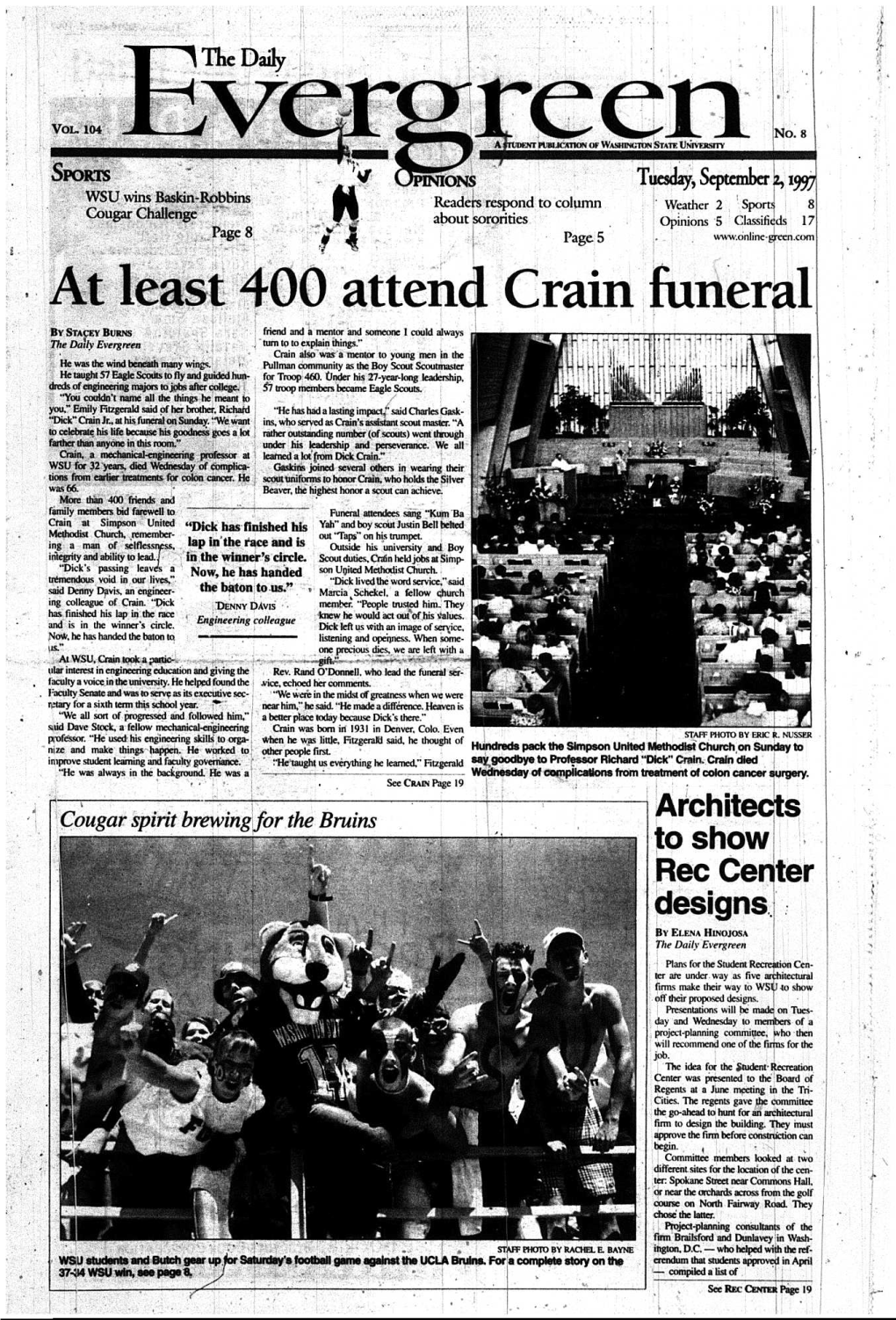 At Least 400 Attend Crain Funeral