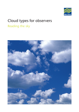 Cloud Types for Observers Reading the Sky