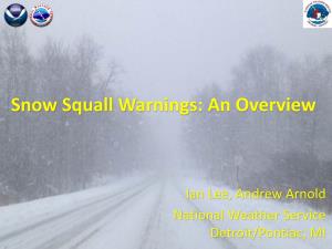 Snow Squall Warnings: an Overview