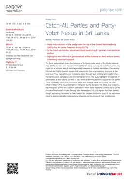 Catch-All Parties and Party- Voter Nexus in Sri Lanka