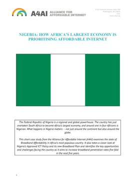 Nigeria: How Africa's Largest Economy Is Prioritising