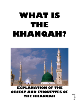 What Is the Khanqah?