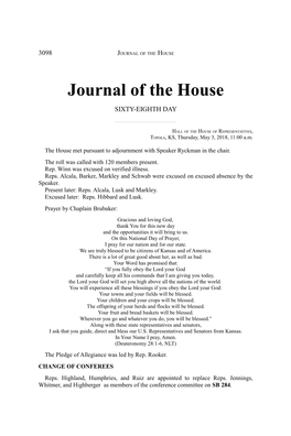 Journal of the House