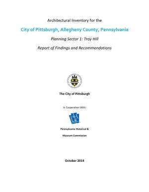 City of Pittsburgh, Allegheny County, Pennsylvania