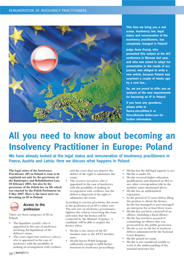 All You Need to Know About Becoming an Insolvency Practitioner In