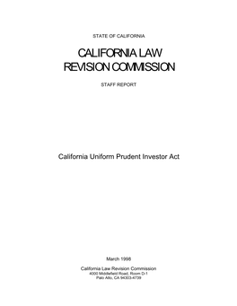 California Law Revision Commission