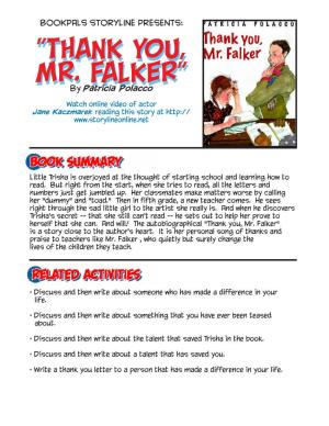 Thank You, Mr. Falker" Is a Story Close to the Author's Heart