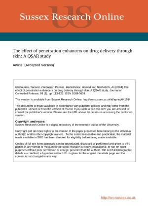 The Effect of Penetration Enhancers on Drug Delivery Through Skin: a QSAR Study
