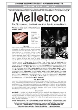 Mellotron Press Release 08