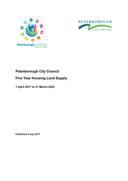 Peterborough City Council Five Year Housing Land Supply